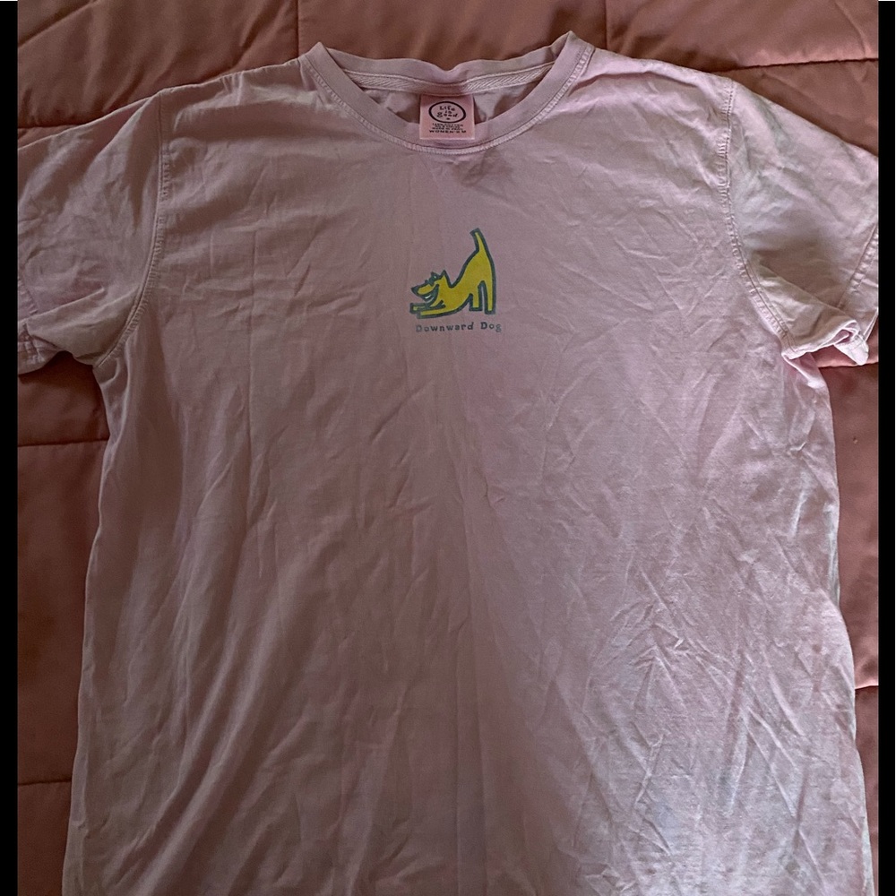 women’s life is good downward dog top